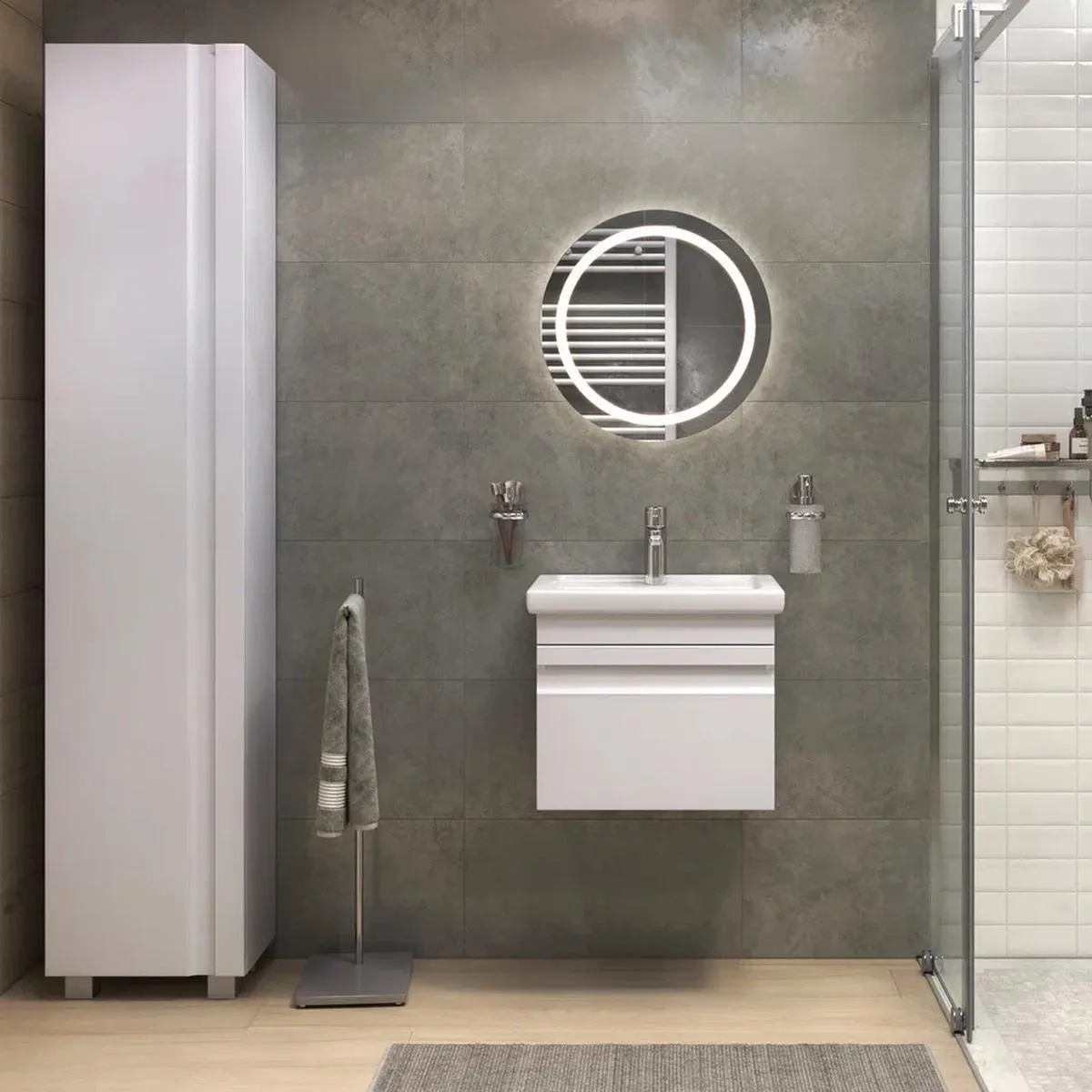 Тумба с раковиной подвесная VIGO Holly 038, 50 см