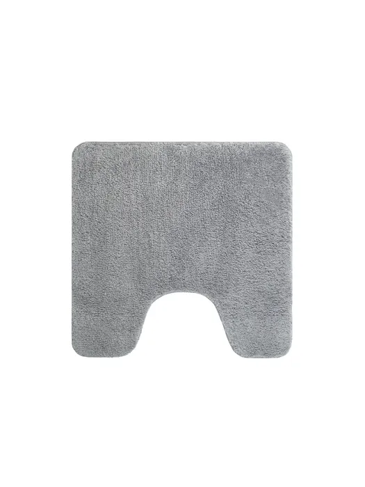 Коврик для ванной комнаты с вырезом, 50х50, микрофибра, серый, IDDIS, BTLT02Mi12