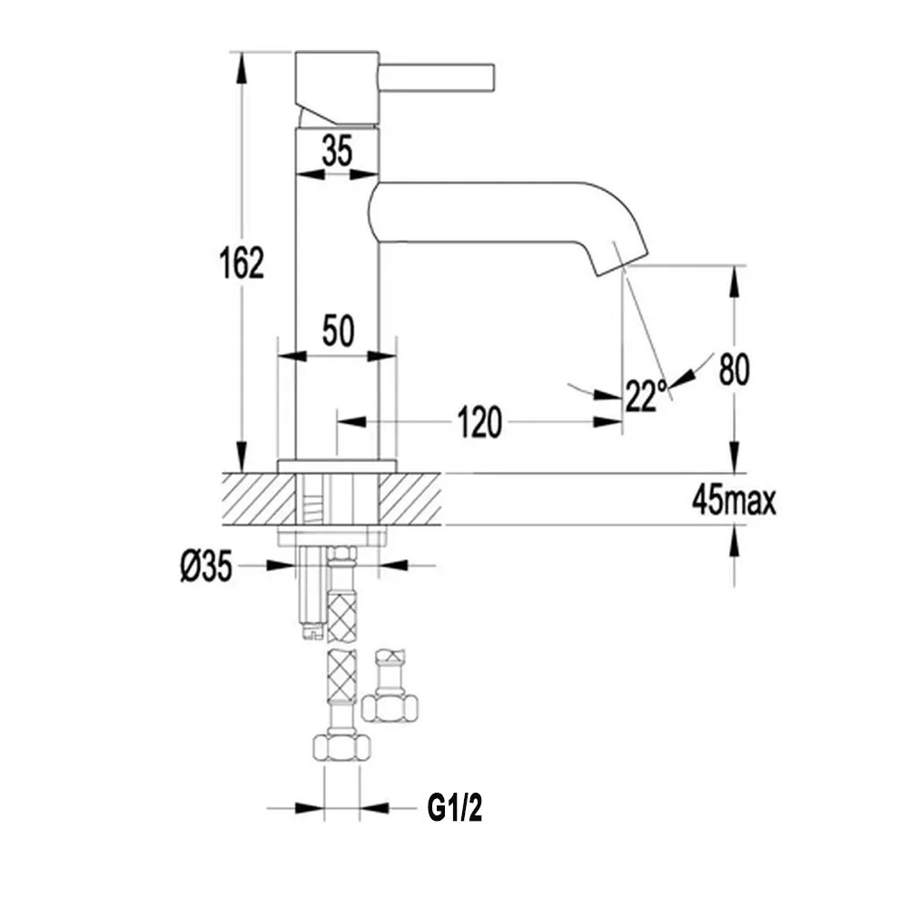 Смеситель для раковины Grocenberg GB2099GL, золотой брашированный