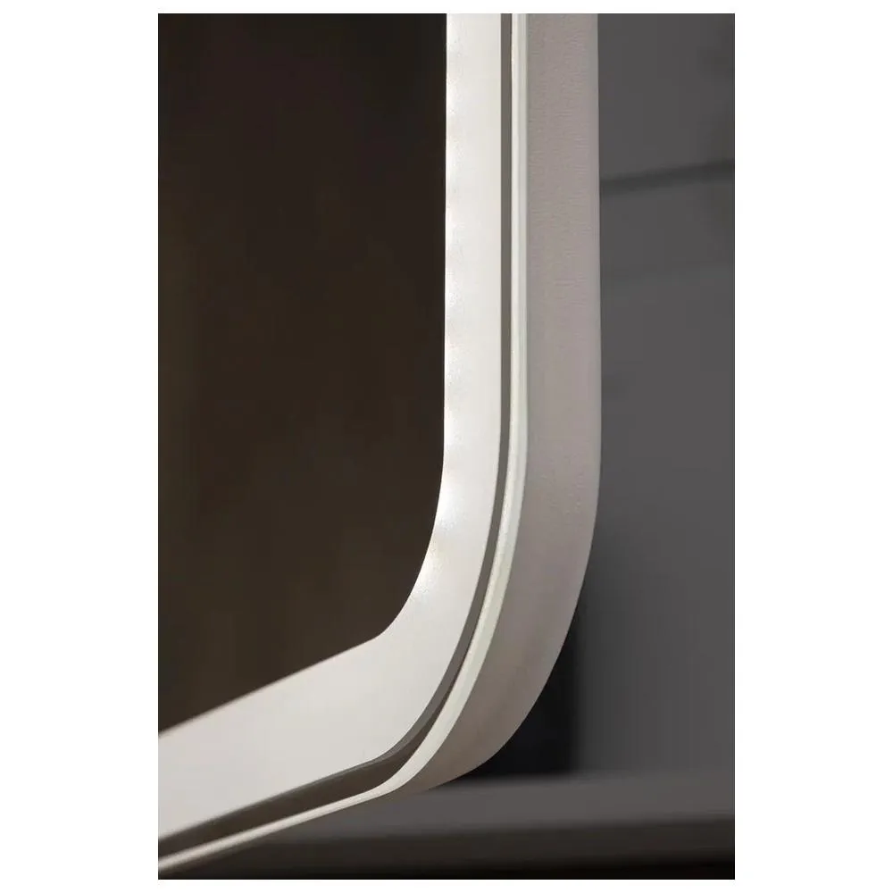 Зеркало-шкаф Silver Mirrors Фиджи 50 - 4.2 левый (часы, ТХ, сенсорный выключатель)