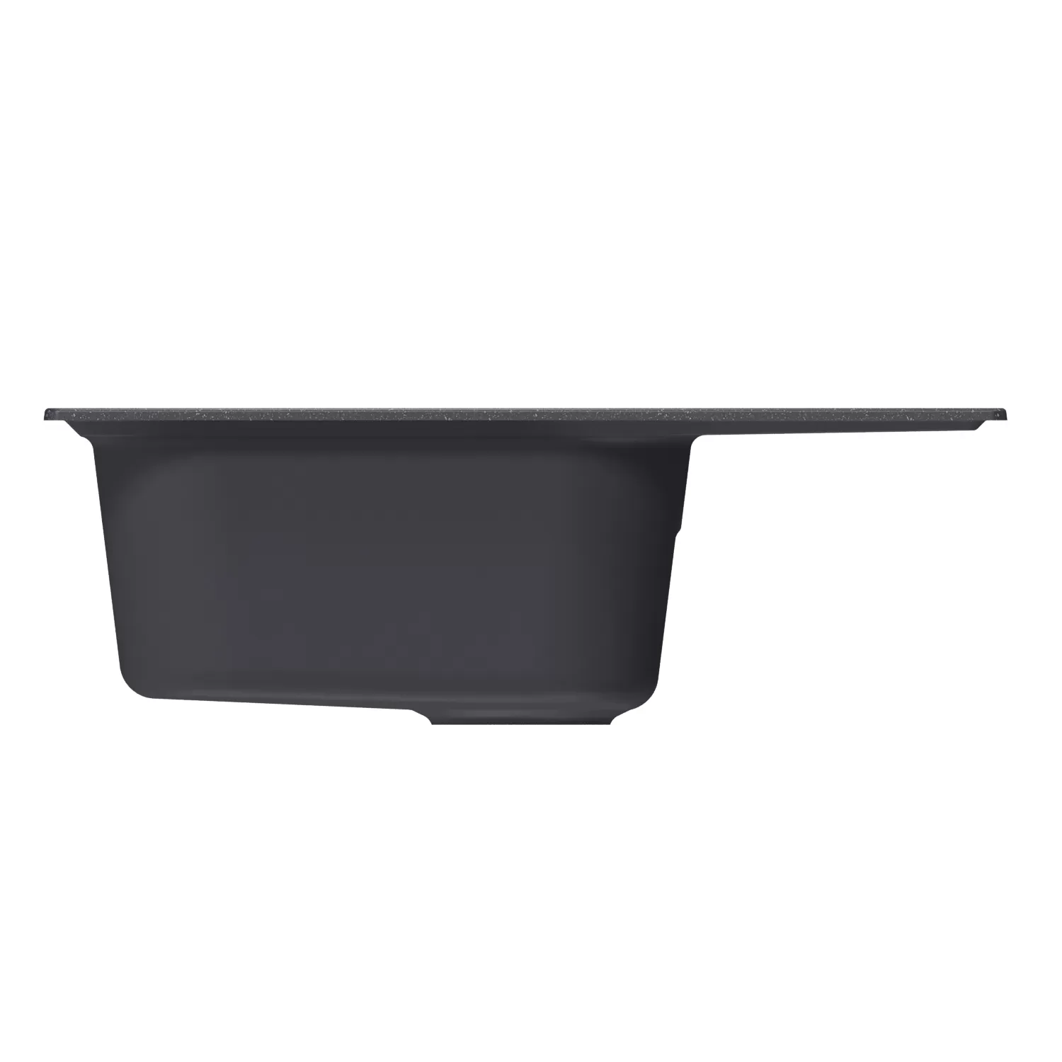 Мойка MIXLINE ML-GM18 с крылом  антрацит (343) 640*490*190мм NEW (551977)