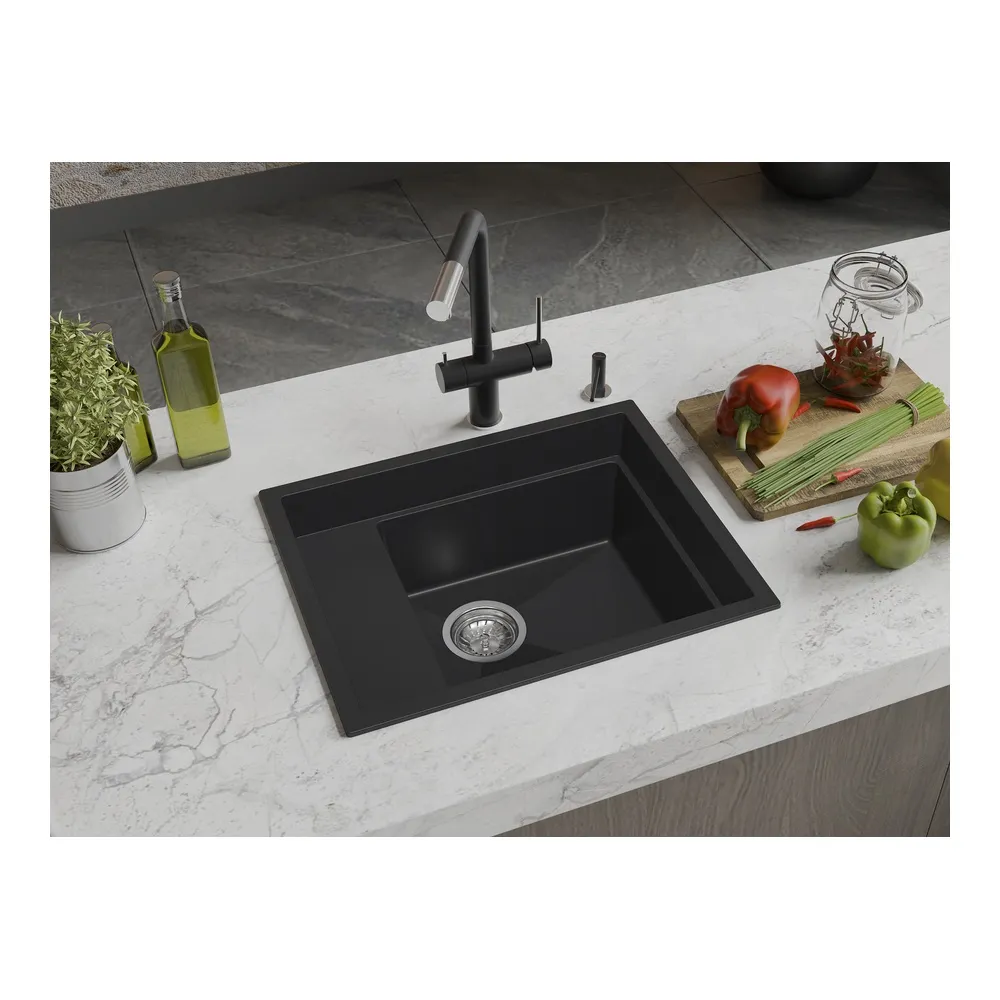 Кухонная мойка Rivelato NOBILE NB-544-L, антрацит