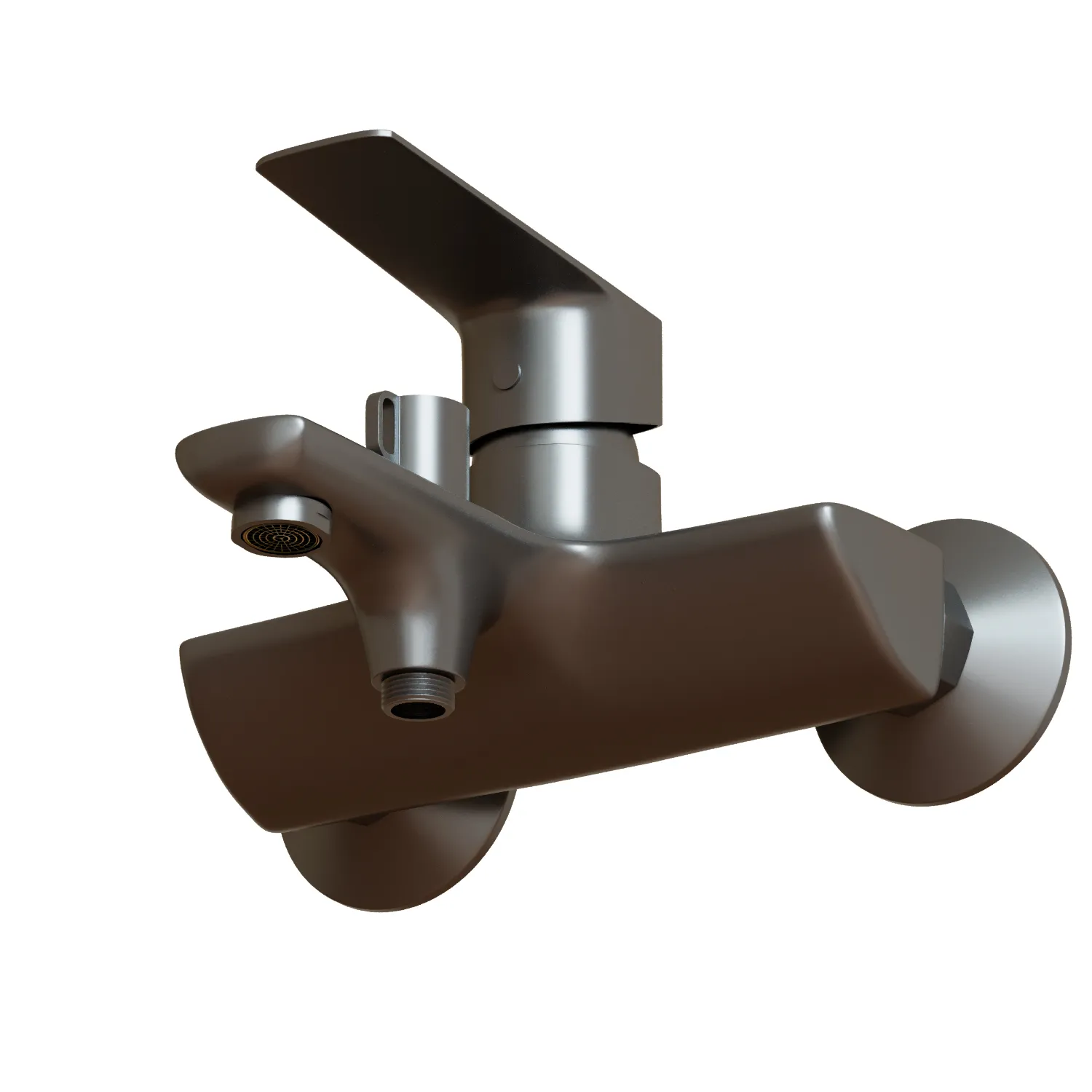 Смеситель для ванны 35k MIXLINE МЛ15-01 (ML15-01GR) ГРАФИТ (556668)