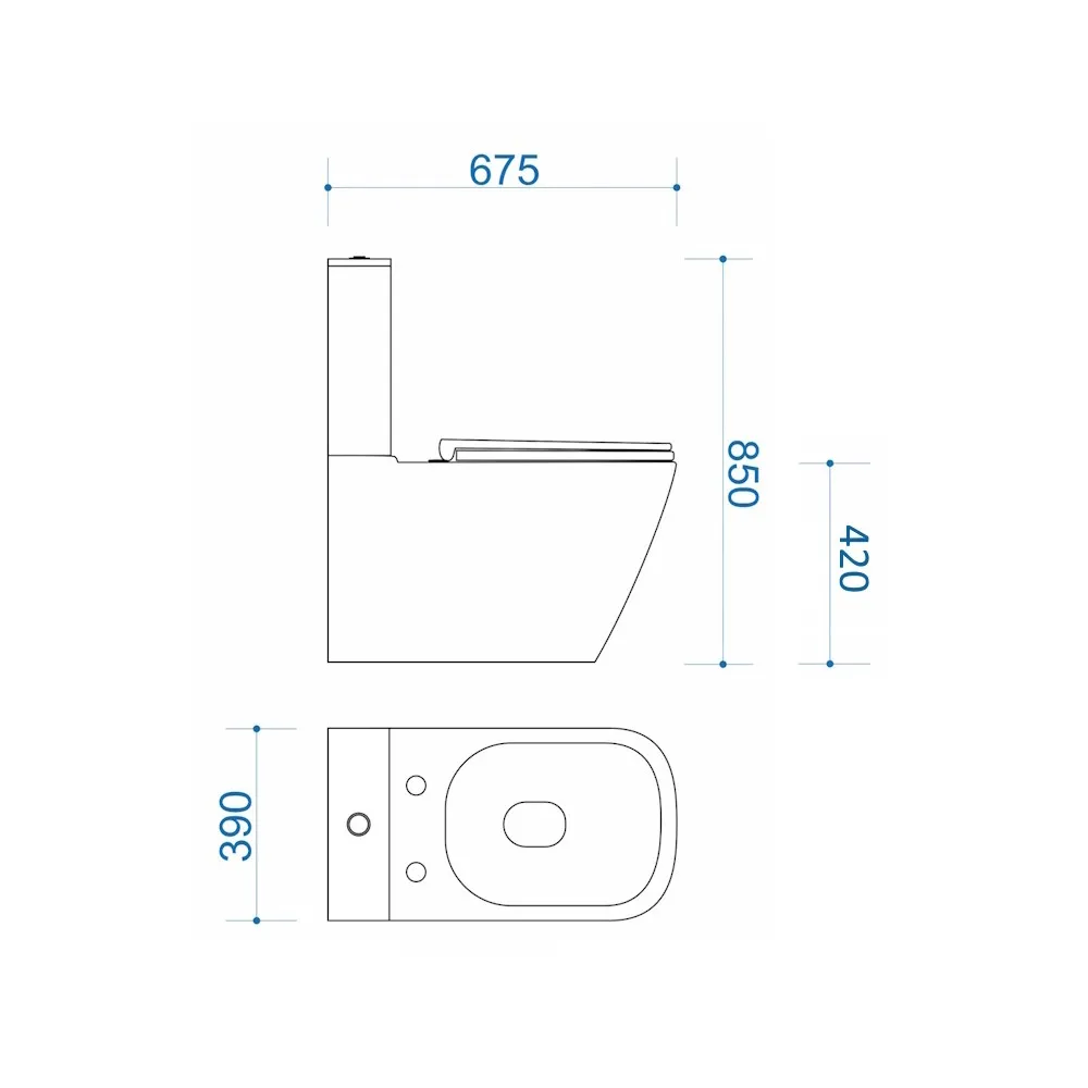 Унитаз напольный Maretti Umbria безободковый с микролифтом, UM10NBM42-844, белый