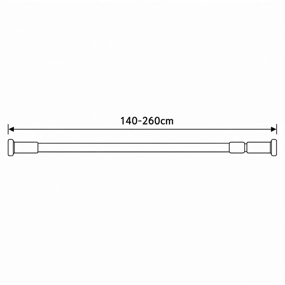 Карниз для ванной телескопический FRAP F8923, белый