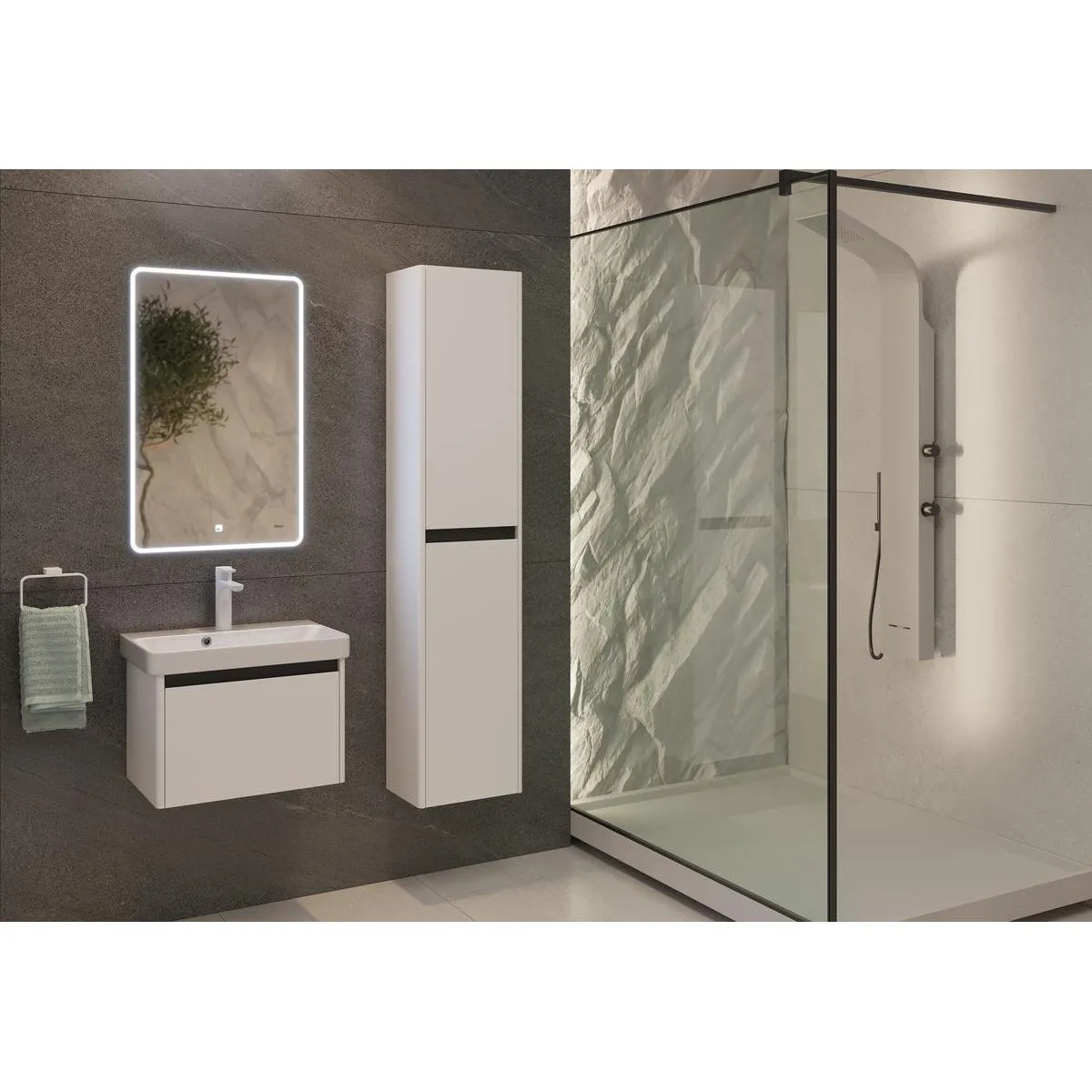 Пенал Dreja Luxury 35 см, белый