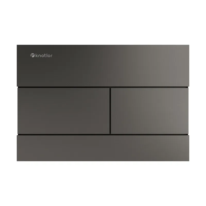 Клавиша смыва Knotlor BIS103GM, вороненая сталь