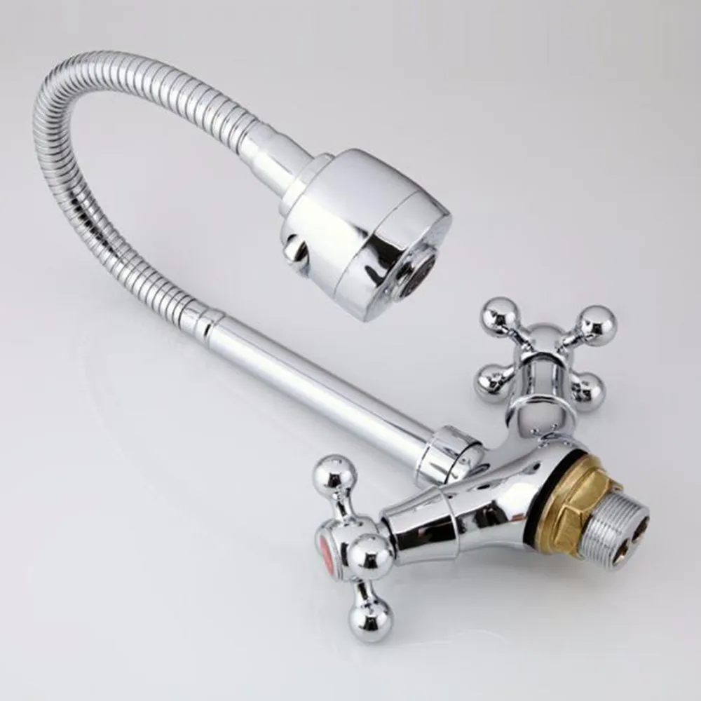 Смеситель для кухни с гибким изливом и режимом душ FRAP F4319, хром