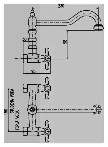 Смеситель универсальный Rav Slezak Morava MK302.5/28