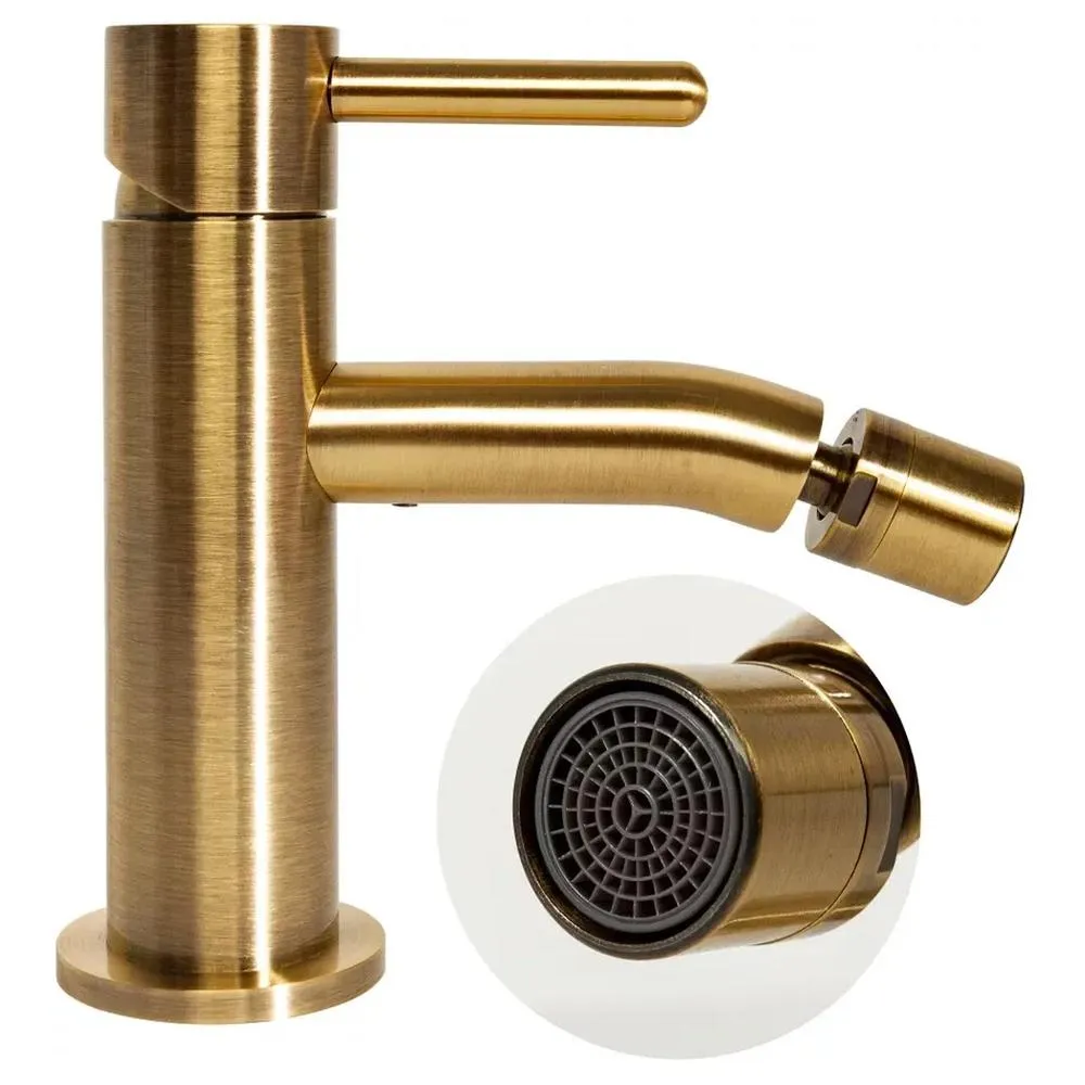 Смеситель для биде Hansberge H1094BR, бронза