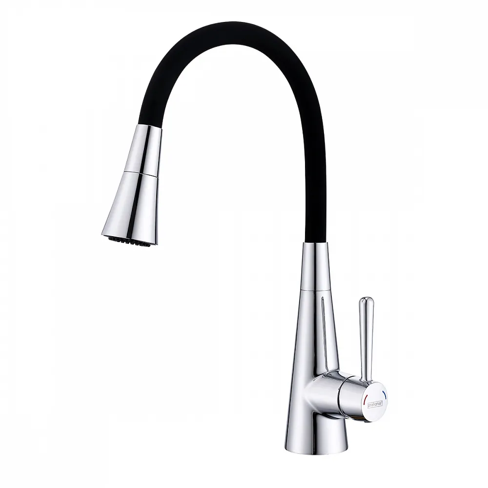 Смеситель для кухни с гибким изливом и режимом душ Prohanss P02.4406, хром
