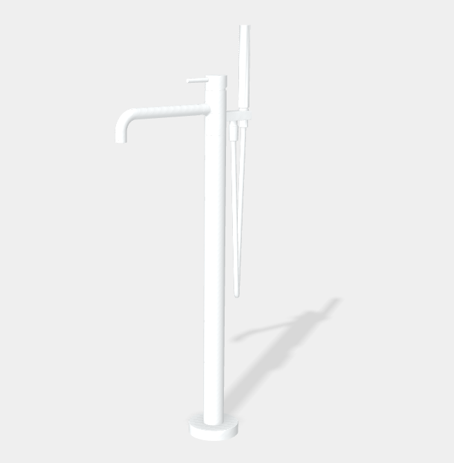 Смеситель для ванны Fima Carlo Frattini Spillo Up,белый матовый (F3034/6NBS)