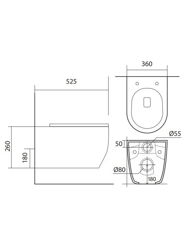 SET AQUATEK ЕВРОПА New-016/023 (рама AQUATEK INS-0000023 +крепление KKI-0000002 +кнопка KDI-0000016 +унитаз AQ1106L-00 с тонким сиденьем sc)