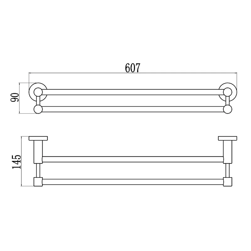 Полотенцедержатель двойной Savol S-005649Q