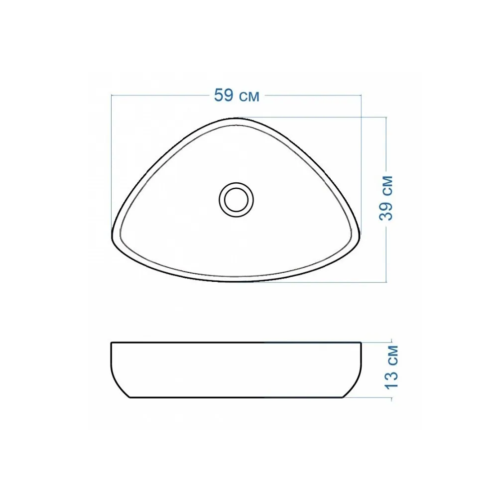 Раковина чаша Maretti EL13NS56-844, белая