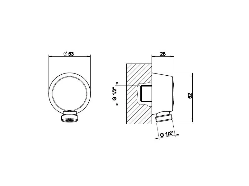 Шланговое подсоединение Gessi Emporio 47269-031
