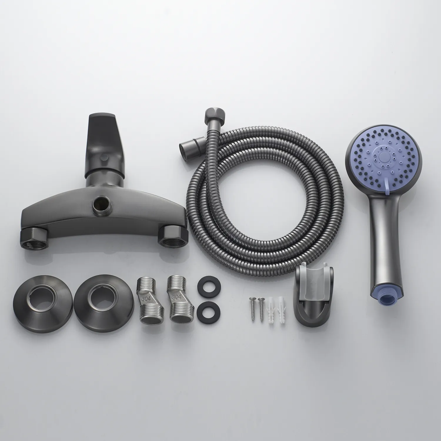 Смеситель для душа Shevanik S5016T, оружейная сталь