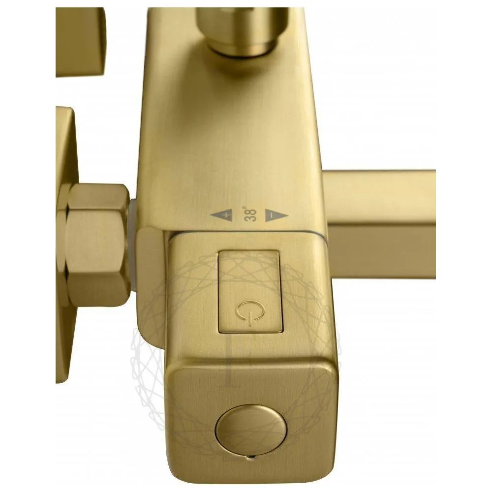 Душевая система с термостатом FILARETE FL2050MG, матовое золото