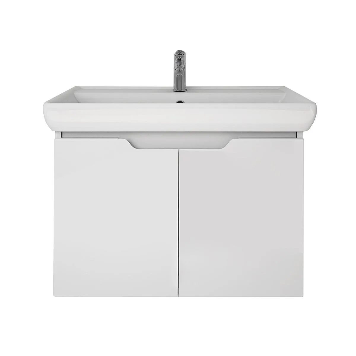 Тумба под раковину подвесная Dreja Q(D) 70 см, белый