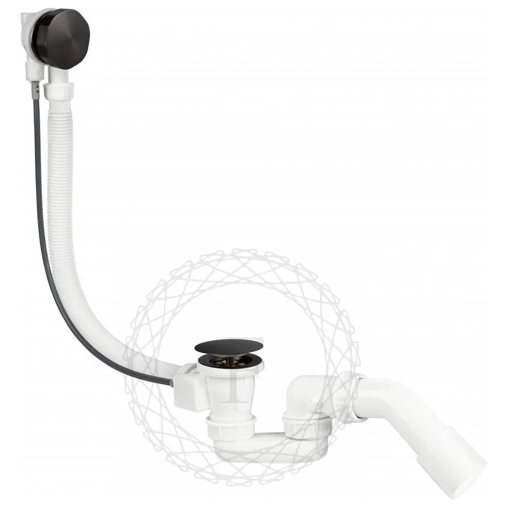 Слив-перелив (полуавтомат, 80 см.) FILARETE FL80BG, графит