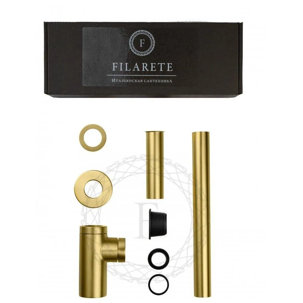 Сифон для раковины FILARETE FL70MG, матовое золото