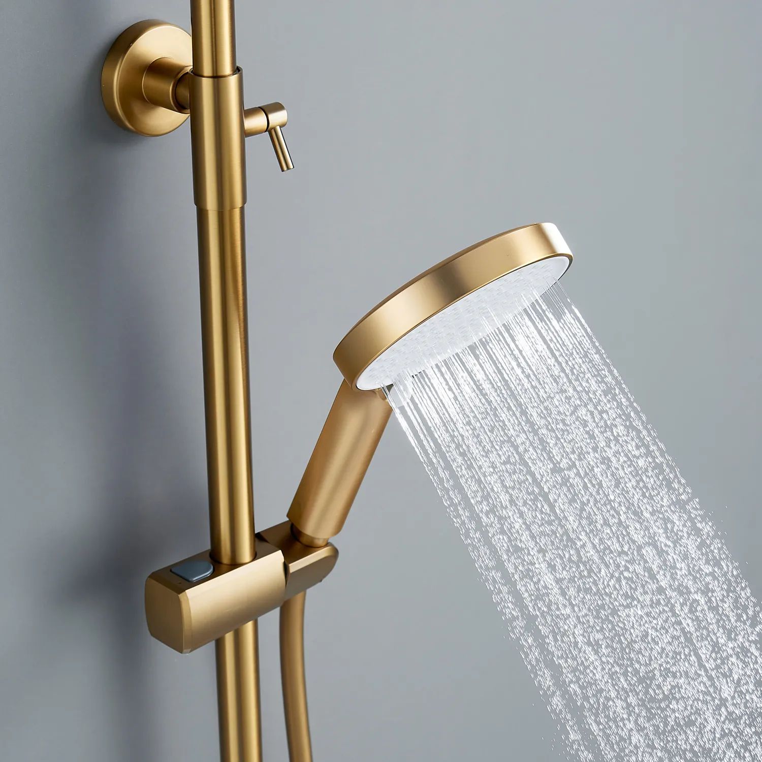 Душевая система Shevanik S4336G, золотой сатин