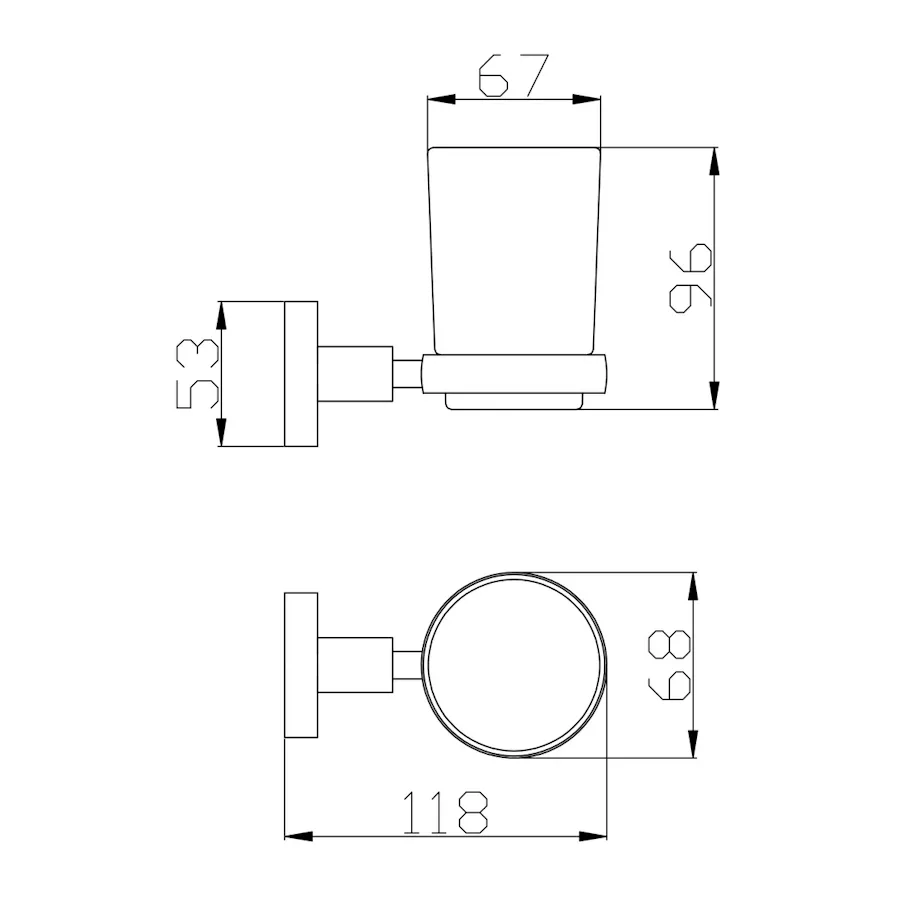 Стакан для ванной комнаты Rav Slezak COLORADO COA0201ZRL, розовое золото