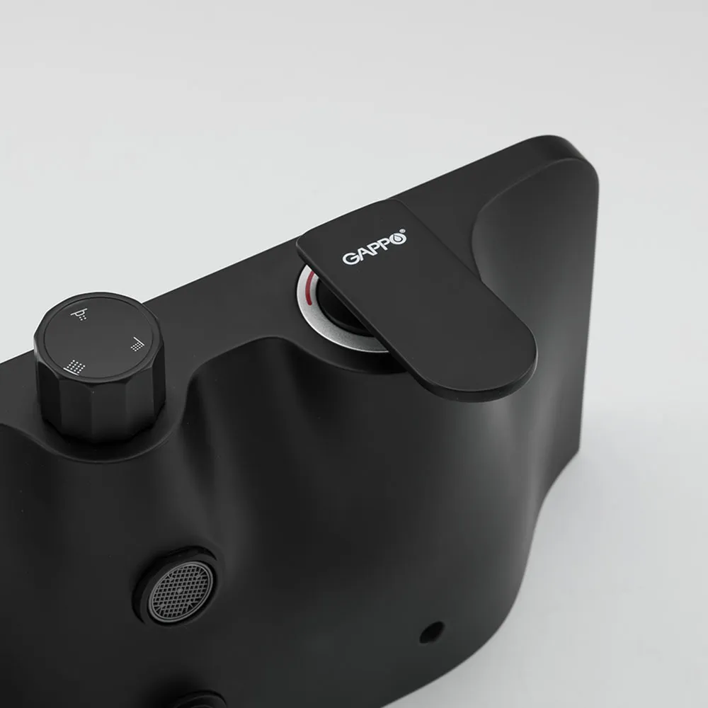 Душевая система с термостатом GAPPO G2495-5, черный