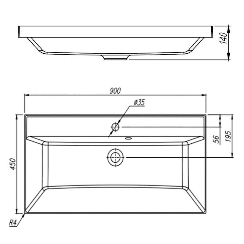 Раковина Florentina Астория 90 см 10.170.00900.201, жасмин