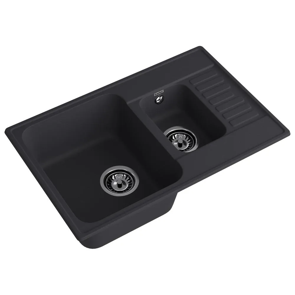 Кухонная мойка GranFest QUARZ 21К, черный