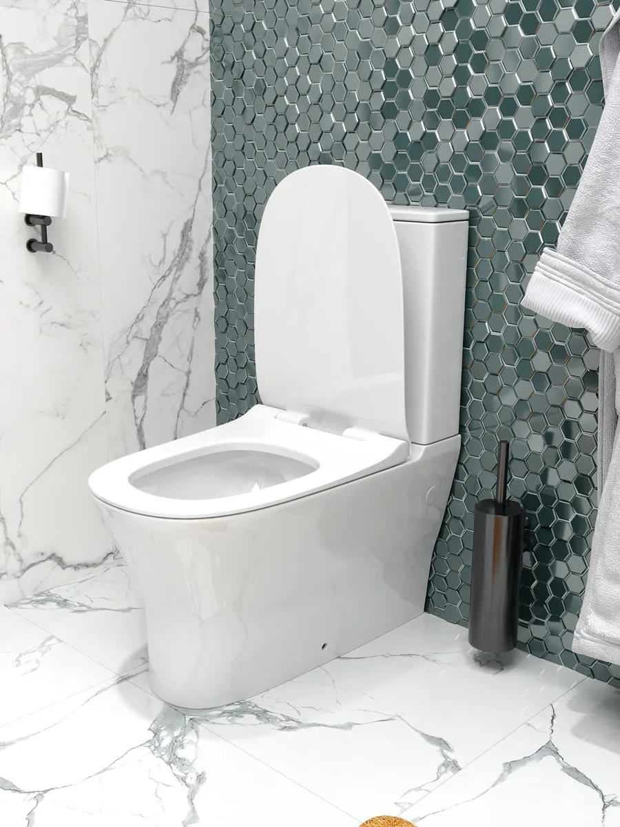 Унитаз напольный Maretti Elio безободковый с микролифтом, EL10NBM35-844, белый