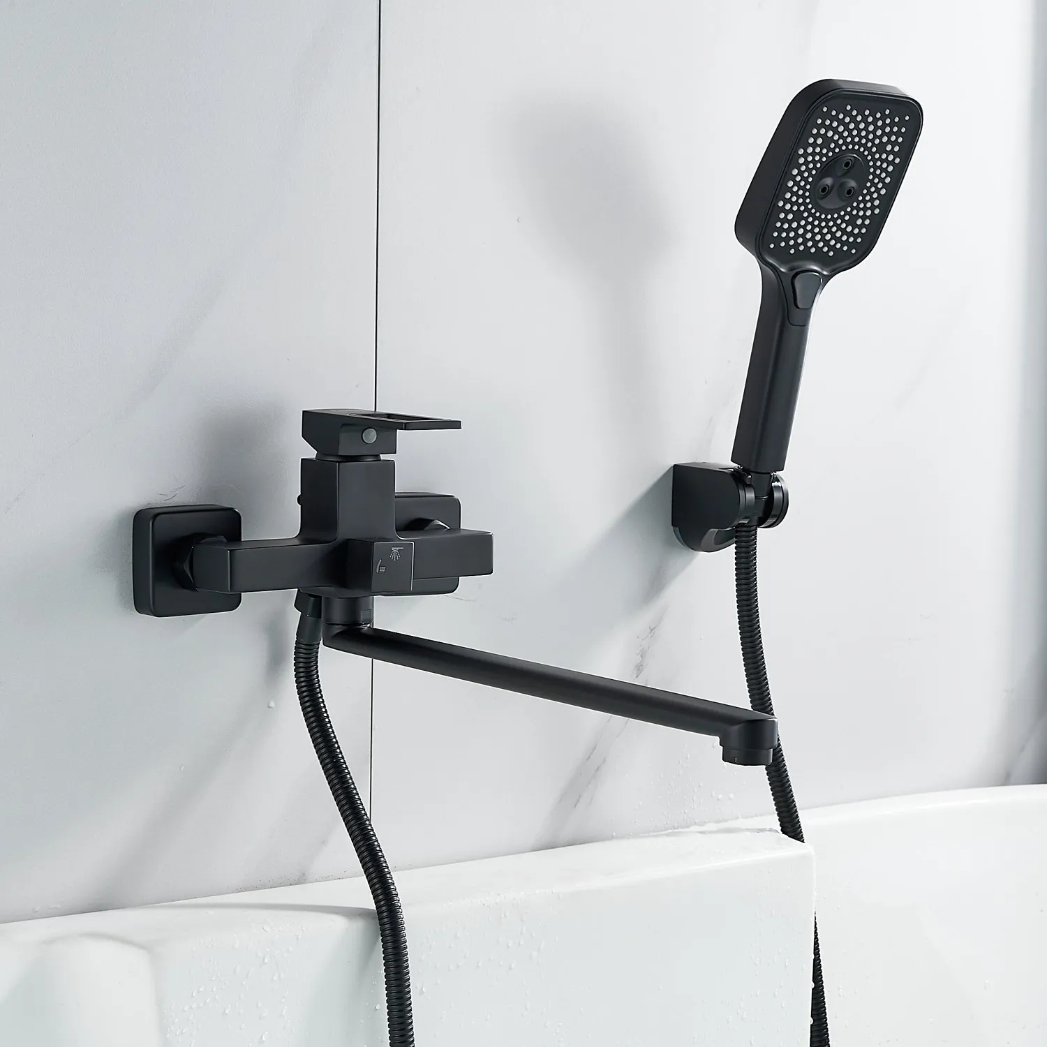 Смеситель для ванны Raffine F2296H, черный