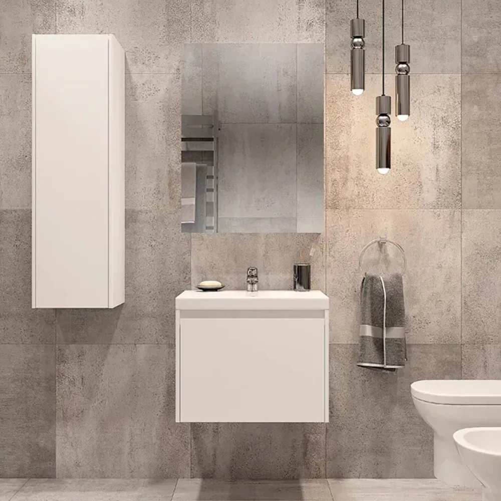 Тумба с раковиной подвесная Velvex Klaufs tp.KLA.COM.60.1Y, 60 см