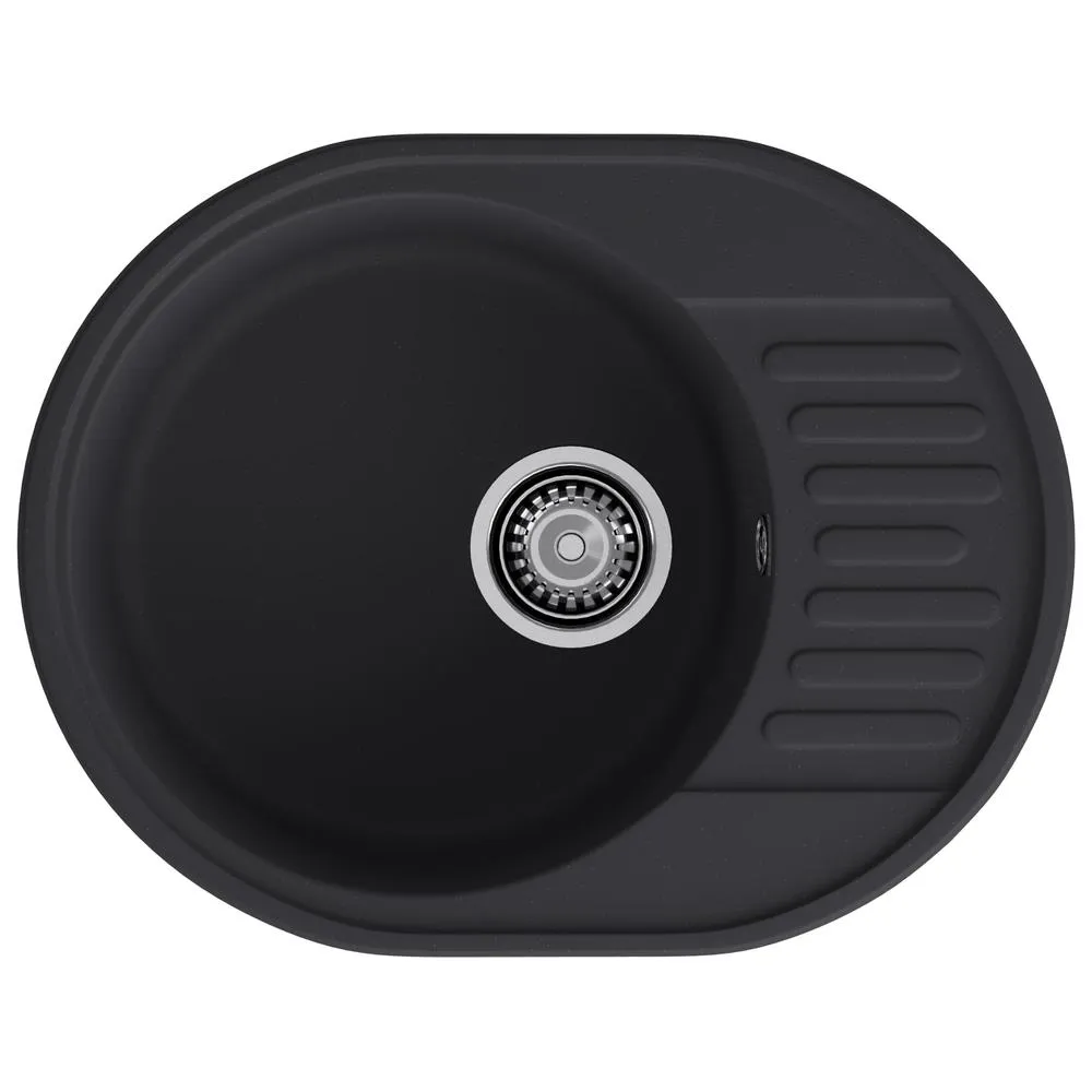 Кухонная мойка GranFest QUARZ 58, черный