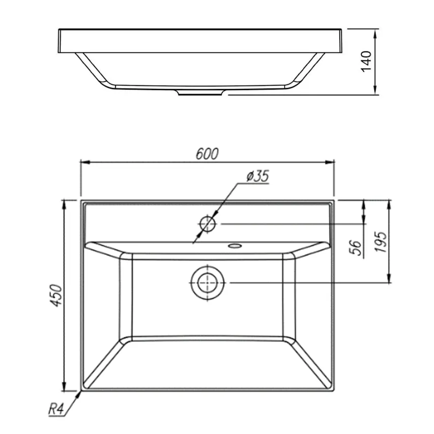 Раковина Florentina Астория 60 см 10.170.00600.307, серый шёлк