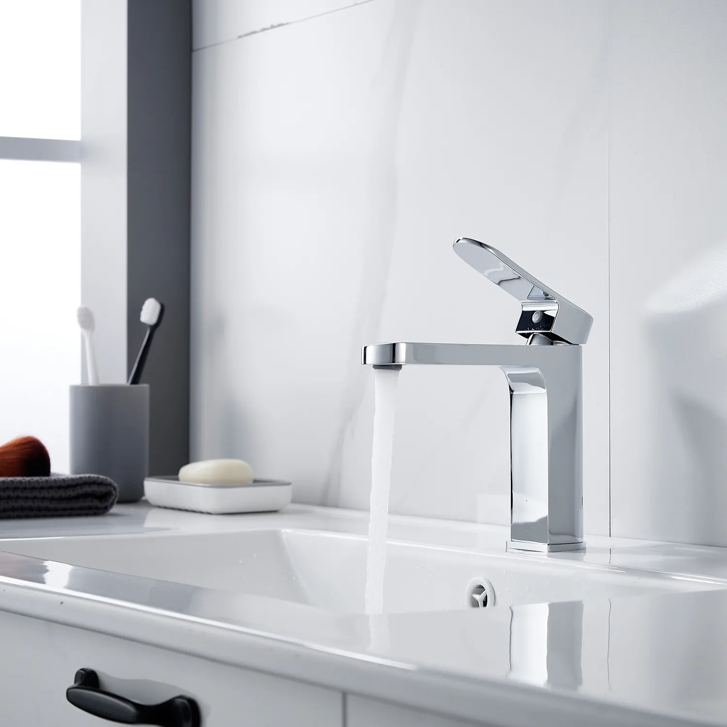 Смеситель для раковины Shevanik S4501, хром