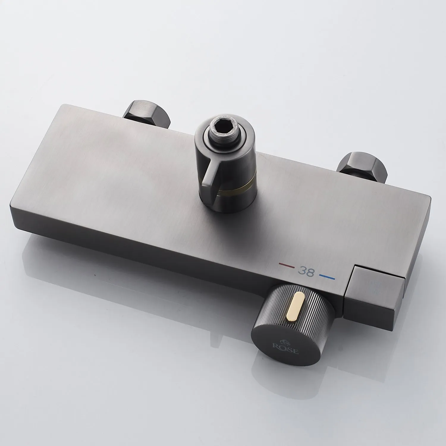 Душевая система с термостатом Rose R1896T-6, пепельный