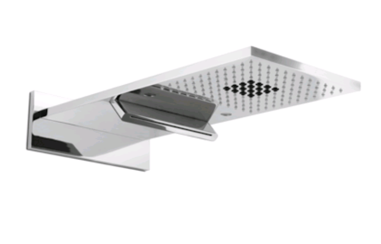 Верхний душ Carimali Yes-el’it 220х510, шампань брашированная PVD (26872EST-CHMB)