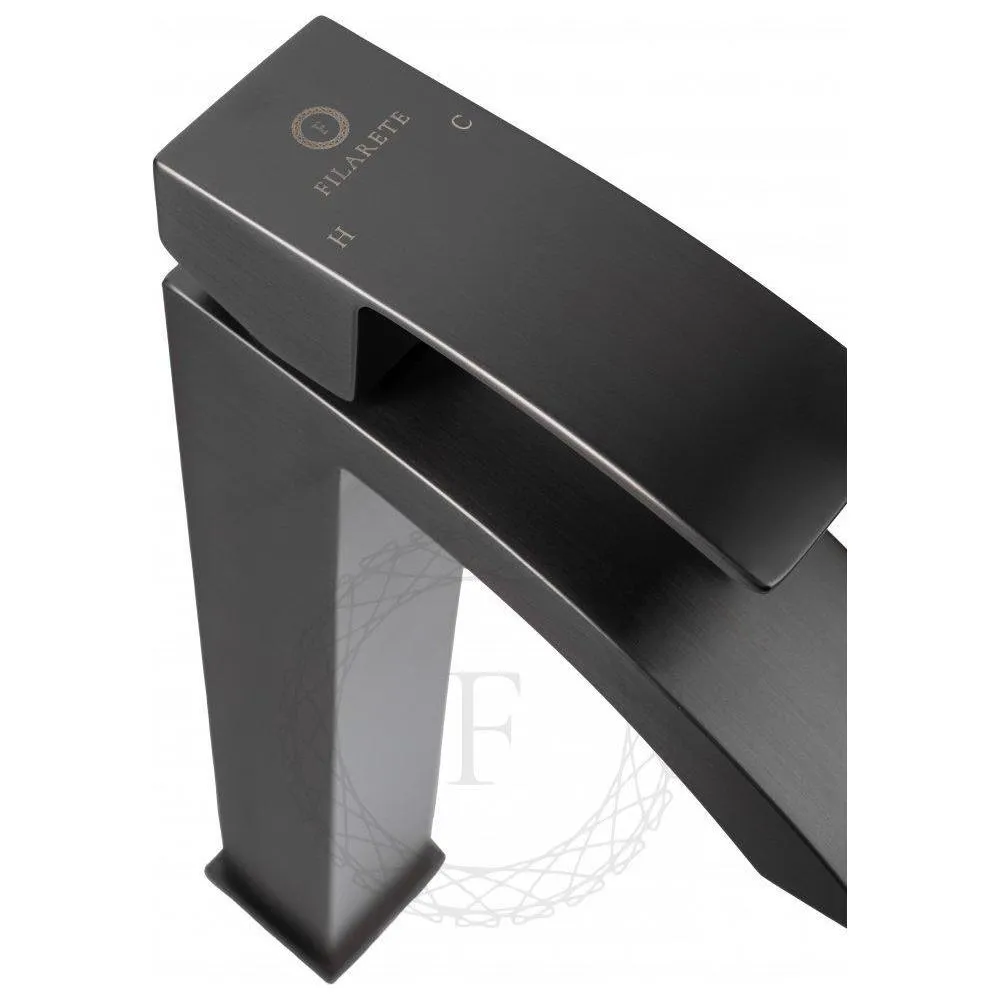 Смеситель для раковины высокий FILARETE Waterfall FL6010BG, графит