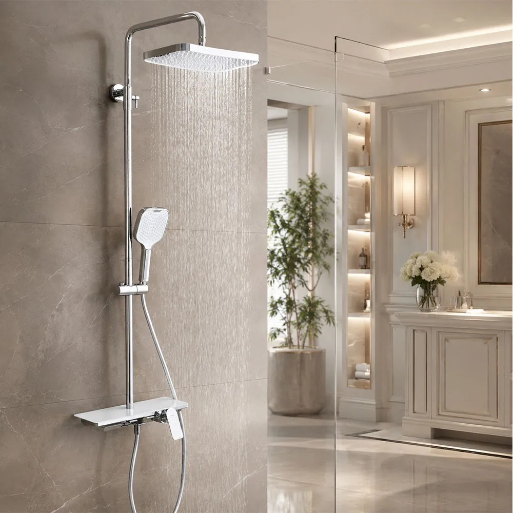Душевая система GAPPO G2496-10, хром/белый