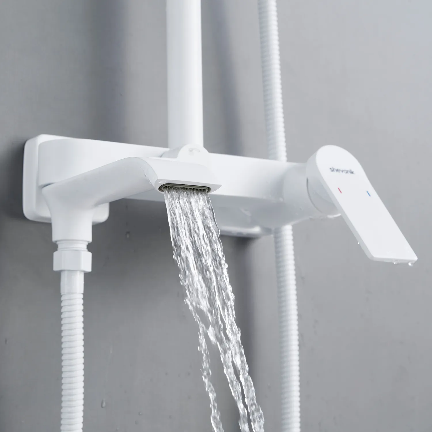 Душевая система Shevanik S4136C, белый