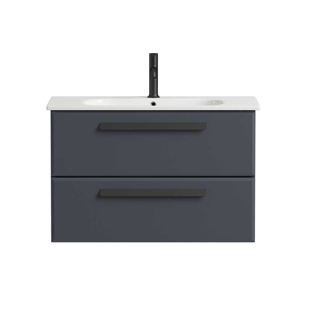 База под раковину подвесная Cezares Eco 770х450х500, Grafito (ECO-CER-800-2C-SO-GR-P)
