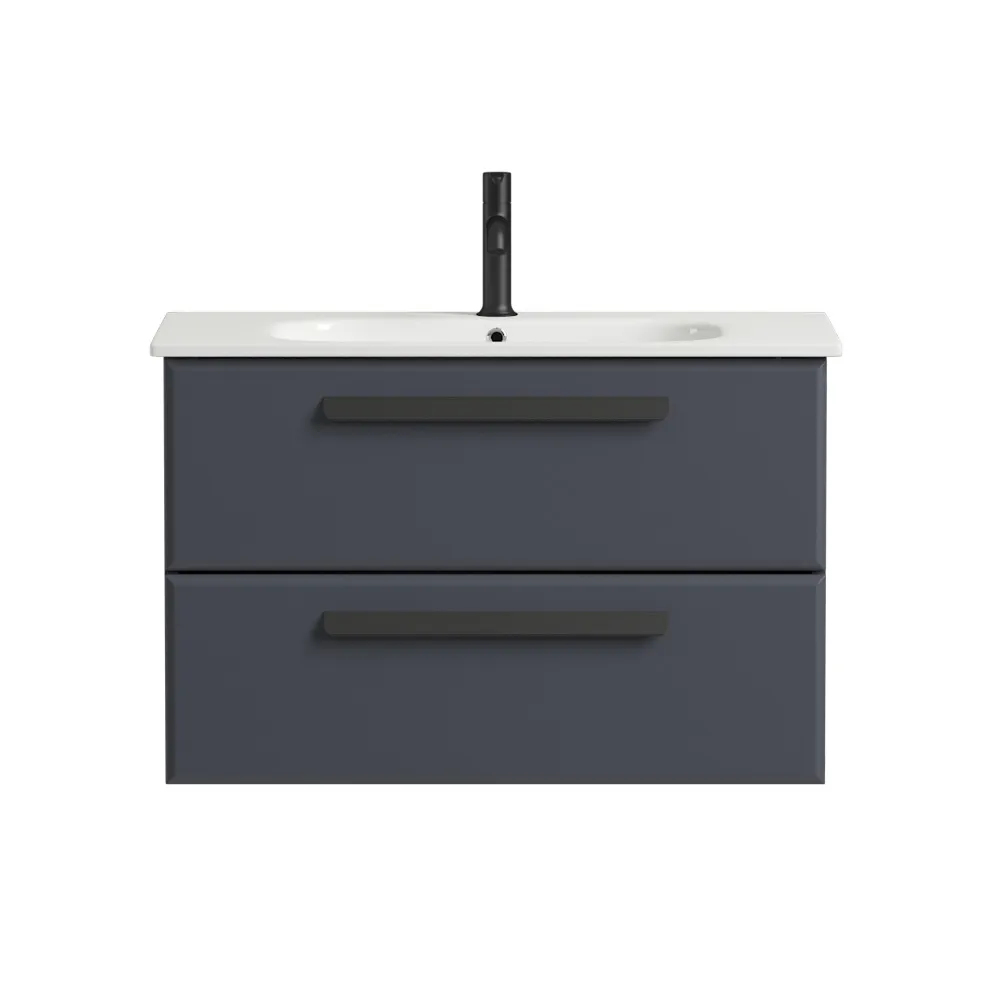 База под раковину подвесная Cezares Eco 770х450х500, Grafito (ECO-CER-800-2C-SO-GR-P)
