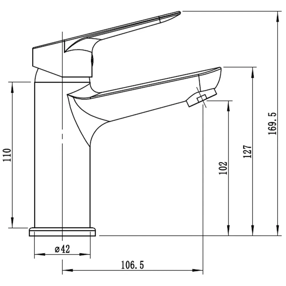 Смеситель для раковины с гигиеническим душем ESKO Kazan White KZ27HW, белый