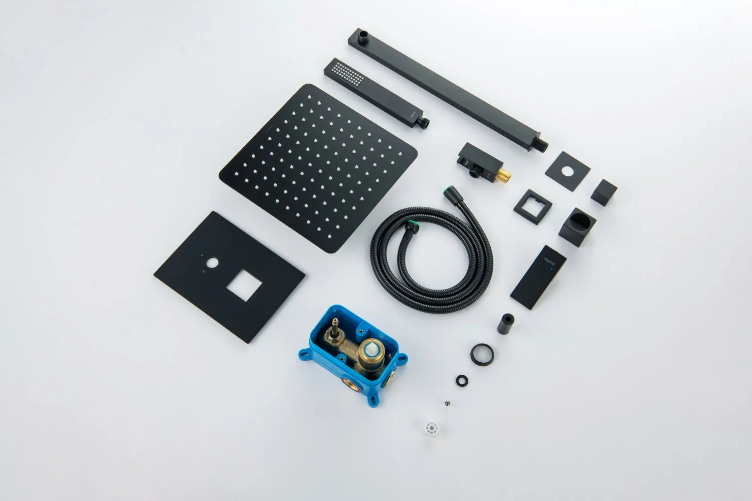 AQ1672MB ЛИБРА Set 3 в 1 душевой комплект, матовый черный