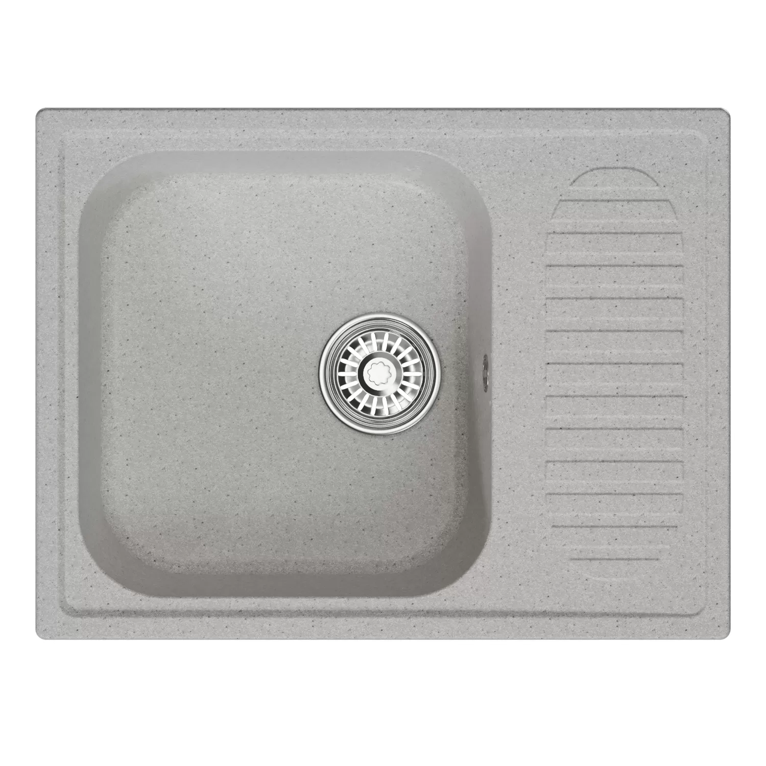 Мойка MIXLINE ML-GM18 с крылом  серая (310) 640*490*190мм NEW (551972)