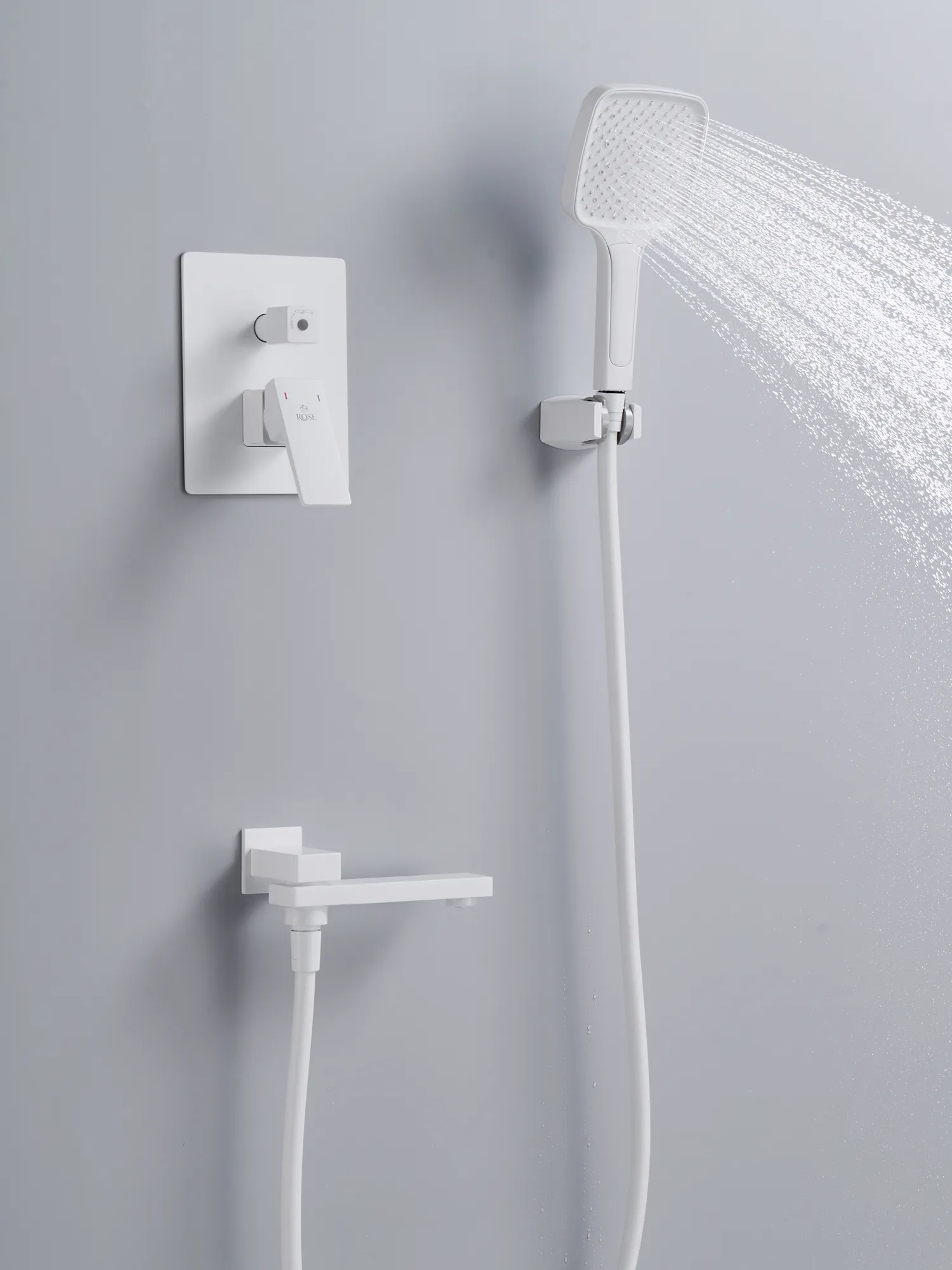 Душевая система встраиваемая Rose R2835C, белый