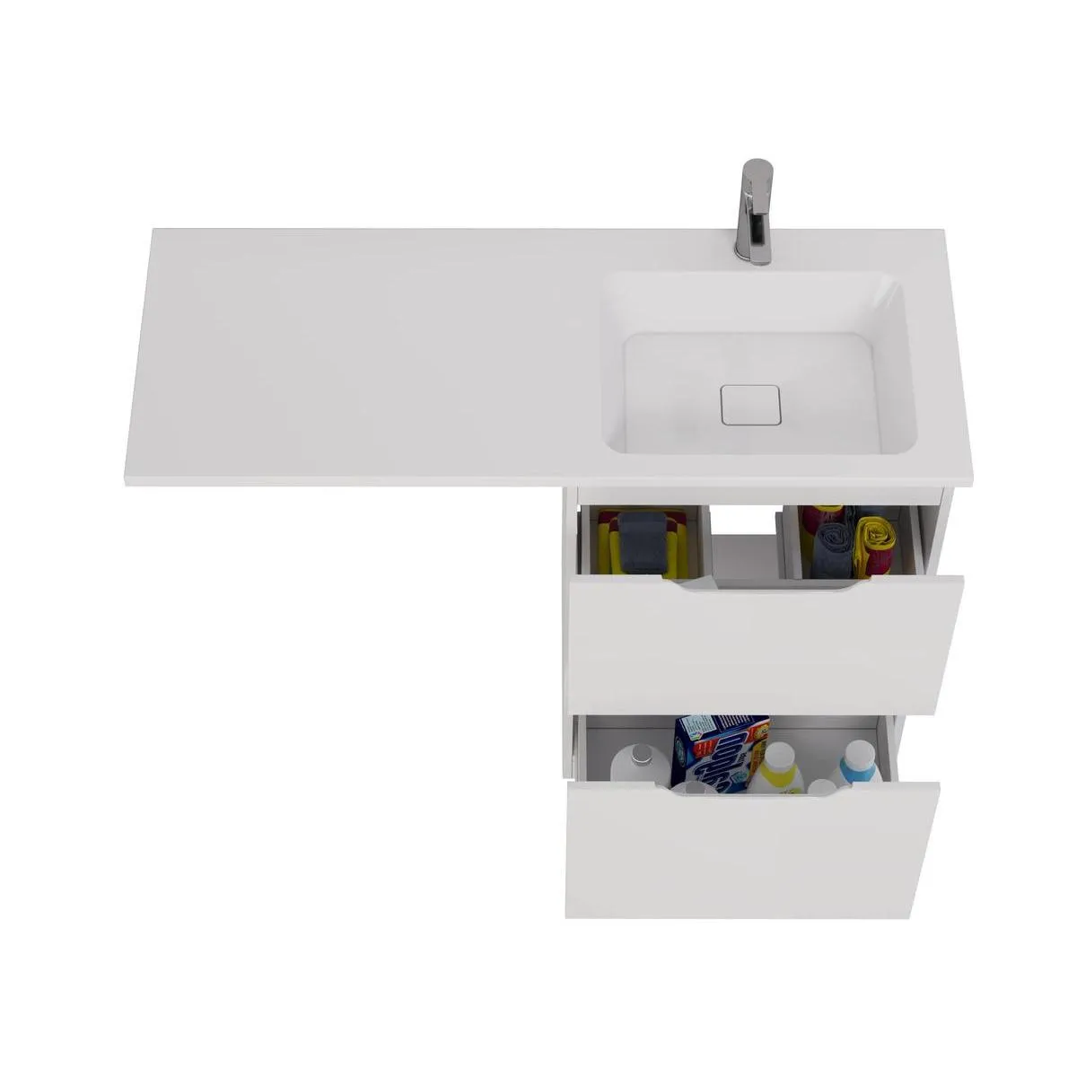 Тумба под раковину напольная Dreja Bona 60 см, белый