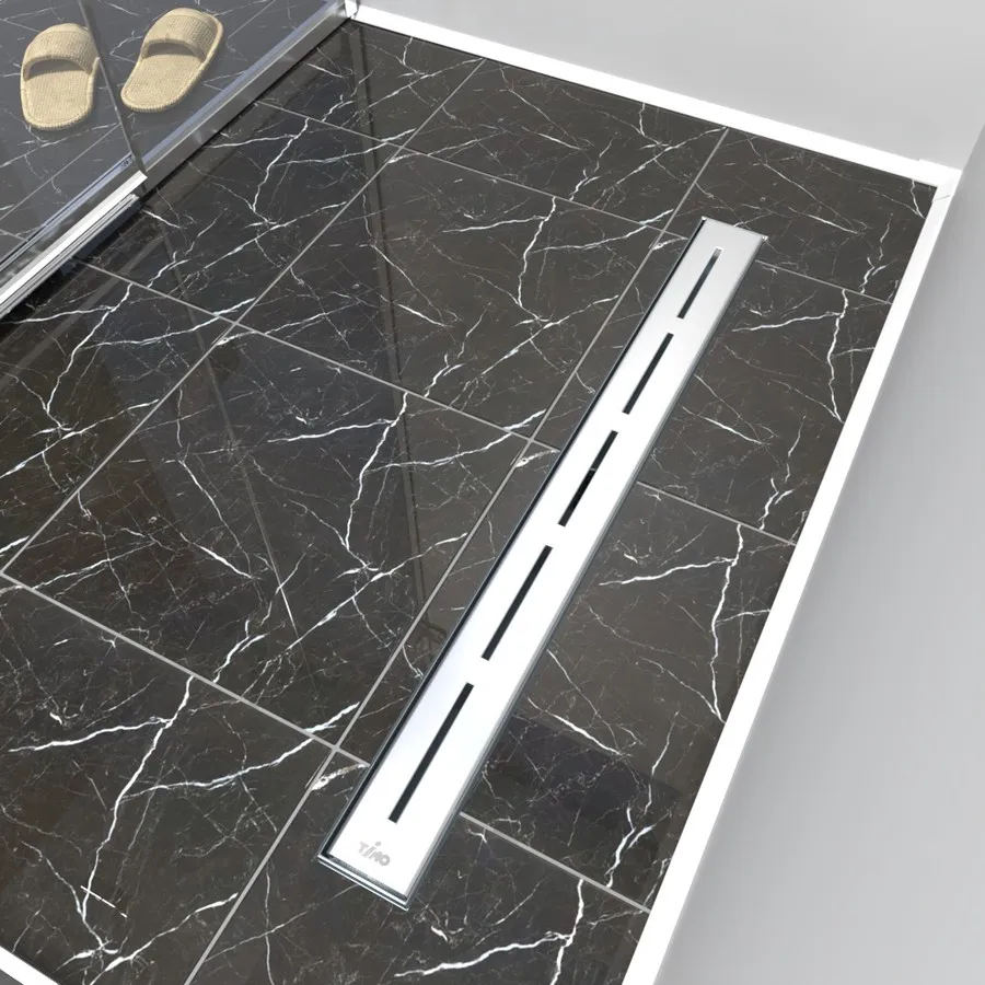 Душевой лоток TIMO Drain Protect 800 с вставкой SG20, сатин (DP20800-SG20800)