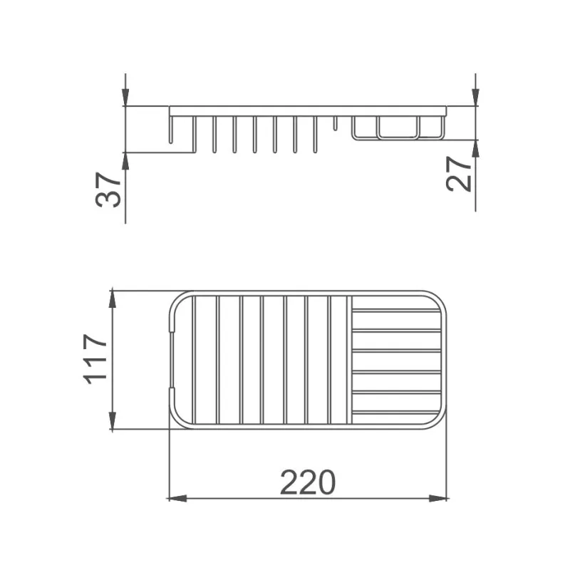Полка Металлическая решетчатая Haiba HB337